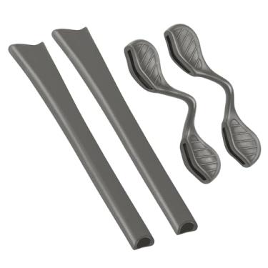 Imagem de BLAZERBUCK Kits de meias de reposição para óculos de sol Oakley Radar Path/Radar Range/Radar Edge/Radar Pitch – Cinza