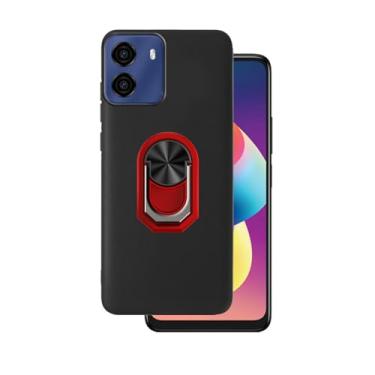 Imagem de DAMONDY Capa fina para BLU G35 com suporte de 360 anéis para BLU G35 - Vermelho