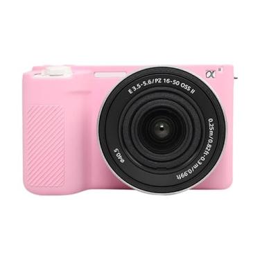 Imagem de Capa protetora de silicone macio brilhante para Sony ZV-E10 II/ZV-E10M2 (rosa)