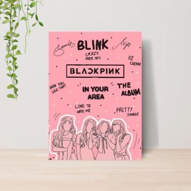 Imagem de Genérico, Quadro Black Pink Kpop A4 | Placa MDF 19