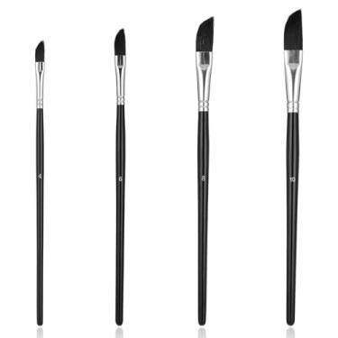 Imagem de Conjunto de 4 pincéis de adaga de aquarela premium para aquarela para guache de óleo de acrílico