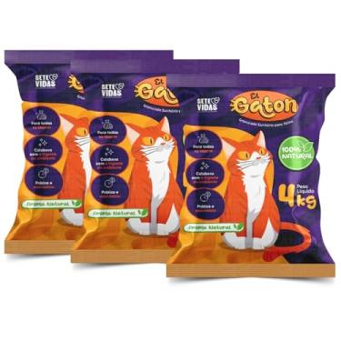 Imagem de Areia Higiênica para Gatos EL Gato Linha Primium Anti Odor 100% Natural (El Gaton - 12Kg)