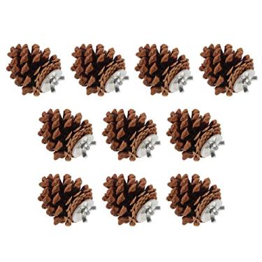 Imagem de aqxreight 10pcs Pássaro Mordida Pinho Pinheiro Pinho Mastigando Brinquedo de Pássaro para Periquito Cockatiel Conure Finch Budgie Macaw Fragrance Pine de Atrair de Pinheiro Fácil de