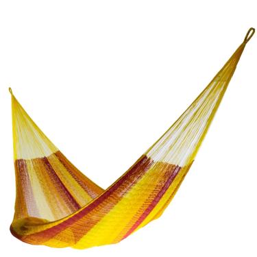 Imagem de Hammocks Rada Rede Yucatan feita à mão – Tequila Sunrise tamanho matrimonial – verdadeiro conforto, qualidade verdadeira, a melhor rede artesanal do mundo – 100% de satisfação garantida