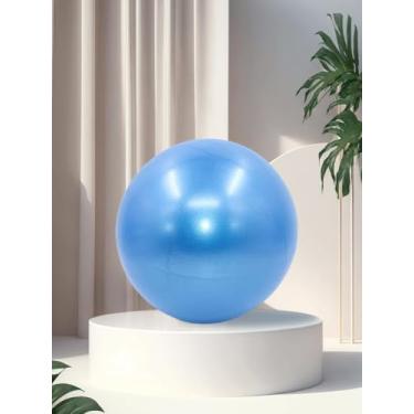 Imagem de Bola de ioga macia (com traqueia soprada): para academia em casa — adequada para ioga, pilates, treinamento básico, exercícios, equilíbrio e estabilidade (azul)