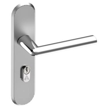 Imagem de Fechadura Entrada S4cm Espelho Cromada Alster Aliança - Aliança Metalú