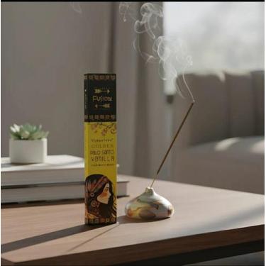 Imagem de Incenso Massala Vijayshree Fusion Golden Palo Santo Cx/12 Vanila
