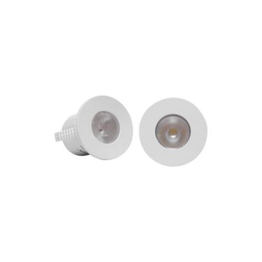 Imagem de Kit 2 Spots De Embutir Para Móvel Taschibra Pik Redondo Led 1w Bivolt Branco 6500k Luz Branca 15090321
