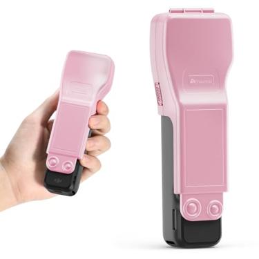 Imagem de AMAZEAR Capa protetora de tela cardan para acessórios DJI Osmo Pocket 3, capa rígida para lente de câmera DJI Pocket3 com forro macio, design compacto, abrir/fechar rápido, rosa