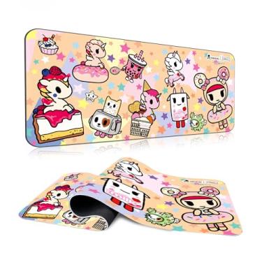 Imagem de Tokidoki Unicorno Mouse Pad Grande Gaming Computador Mouse Pad Teclado Estendido Acessórios de Mesa para Computador de Escritório Laptop