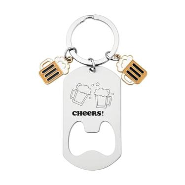 Imagem de Chaveiro abridor de garrafa para homens chaveiros para chaves de carro, abridor de garrafas, amantes de cerveja, presentes para homens, dia dos namorados, presentes de Natal para namorado, pai