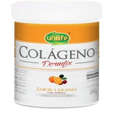 Imagem de Colágeno Hidrolisado em pó - Dermfix - Sabor laranja com acerola