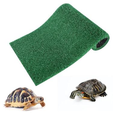 Imagem de Relva artificial de aquário, acessórios de plataforma de aquário de tartaruga, gramado, gramado, tapete de grama artificial para animais de estimação