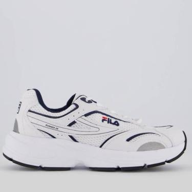 Imagem de Tênis Fila Runner 2k Branco e Marinho, 43
