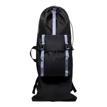 Imagem de menolana Mochila para skate, longboard, bolsa de transporte, mochila de viagem, para skate para viagens e atividades ao ar livre, Azul