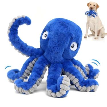 Imagem de VOXGET Brinquedo interativo de polvo para cães, bola de pular automática de 1,5H com ativação de movimento para cães pequenos e grandes, brinquedo de pelúcia recarregável 2 em 1 para movimentação e