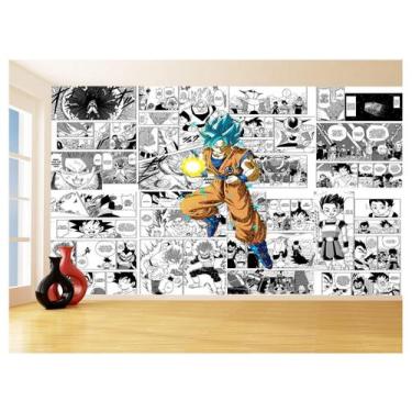 Imagem de Papel De Parede Dragon Ball Goku Página Manga 3,5M Dbz651 - Você Decor