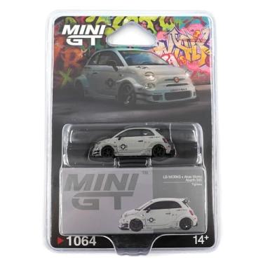 Imagem de Diecast Model Car Compatible with Mini GT 1:64 Abarth 595 LB-Works x Abas Works Fighters Matte Grey Limited Edition MGT01064