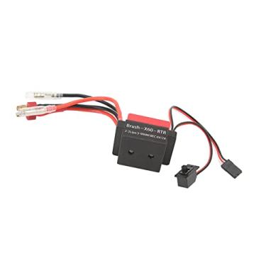 Imagem de YOUTHINK ESC Escovado 60A RC, Liga de Alumínio Vermelho, Potência Aprimorada do Motor, Compatibilidade Com Múltiplas Baterias, Ideal para Carros RC e Redcat