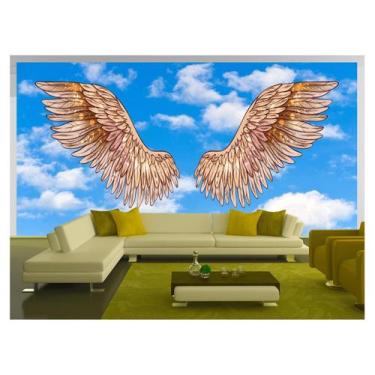 Imagem de Papel De Parede 3D Arte Asas Selfie Insta Cores 3,5M Tra338 - Você Dec