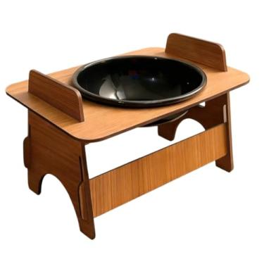 Imagem de Potes e Tigelas Simples COMEDOURO PET ELEVADO COM TIGELA PARA GATO OU CACHORRO PINTADO TENDÊNCIA(1 TIGELA)