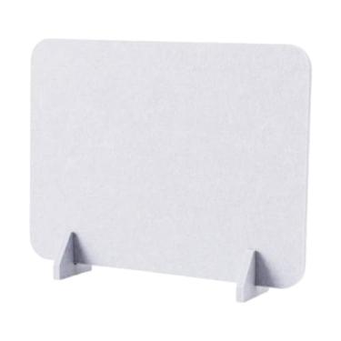 Imagem de SiaBiced Divisória de Mesa Acústica, Divisória de Mesa, Tela de Proteção Leve, Painel de Privacidade para Recepção, Cinza claro