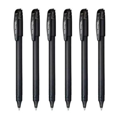 Imagem de Caneta Pentel Energel Makkuro 0.7mm Kit com 6 Pretas