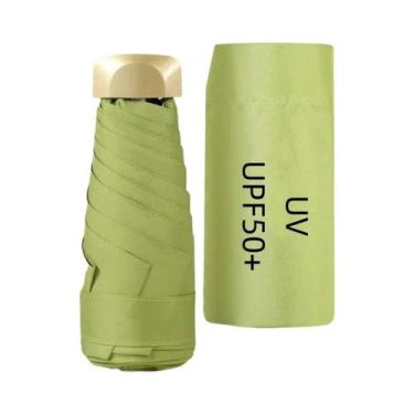 Imagem de Guarda-chuva Compacto Portátil Para Viagem Proteção UV UPF50+ Mini Gua