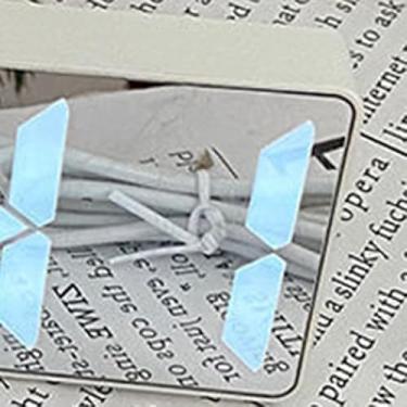 Imagem de Generic Led Espelho Digital Despertador Moderno Silencioso Desktop Despertador para Estudantes Relógio Eletrônico Com Cabo de Carregamento (Enviado sem bateria)