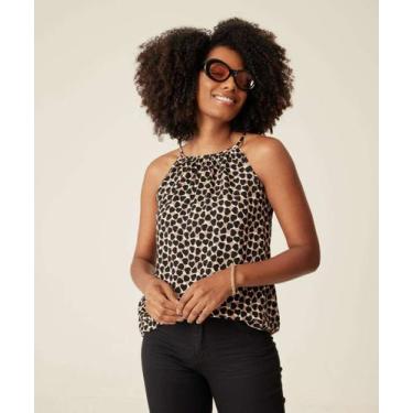 Imagem de Blusa Regata Feminina Halter Neck Corações Marisa-72954, M, Preto, Beg
