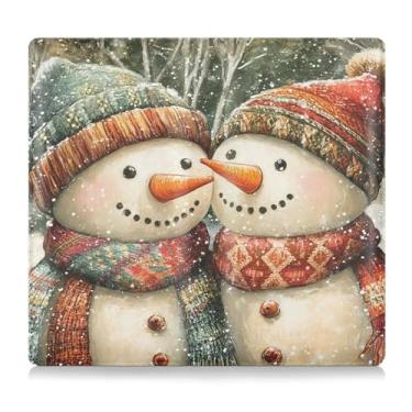 Imagem de CEBUGI Porta-luvas com porta-luvas e seguro de carro de bonecos de neve fofos para organizador de documentos, 12,5 cm x 24 cm