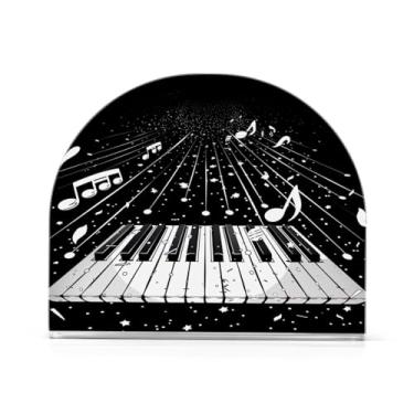 Imagem de Qilmy Porta-guardanapos com símbolos de piano para mesas – Porta-guardanapos para cozinha, porta-guardanapos de mesa, porta-guardanapos de coquetel, porta-guardanapos de papel393