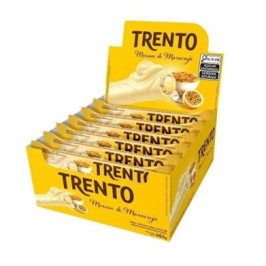 Imagem de Chocolate Trento Wafer Mousse de Maracujá 29g - Embalagem com 16 Unida