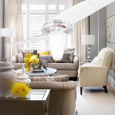 Imagem de Ventilador De Teto Spirit 201 Cristal Lustre Cônico Repelente Controle Remoto 220V