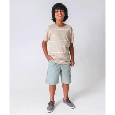 Imagem de Bermuda Juvenil Sarja Cargo Tam 10 a 16 Verde-74090 - MR, 14, Verde