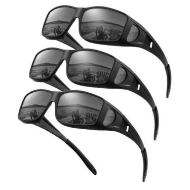 Imagem de Gafas de Sol Polarizadas KALIYADI para Usar Sobre Anteojos para Hombre