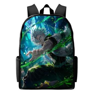 Imagem de Mochila Escolar Infantil Bolsa Hashira Sanemi Shinazugawa Anime Demon 