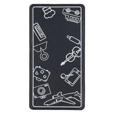 Imagem de HilBeliFU Suporte flexível para tablet de avião, suporte de telefone de avião de poliuretano, suporte de telefone portátil para tirar fotos, gravar vídeos, assistir filmes, 10,5 x 20,5 cm, preto