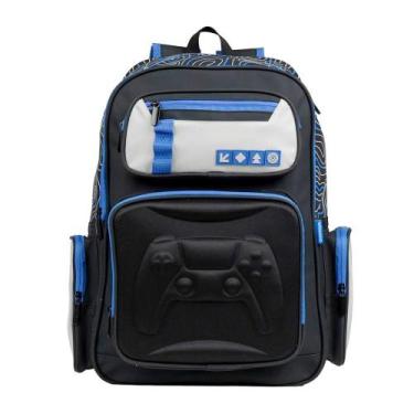 Imagem de Mochila Escolar Masculina Video Game Preta - Bagaggio, U, Preto
