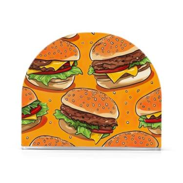 Imagem de Suporte de guardanapo de mesa de hambúrgueres, suporte de guardanapo de acrílico para barra, suporte de guardanapo, vertical para mesa, cozinha, bancada