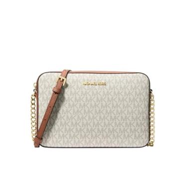Imagem de Michael Kors Bolsa tiracolo grande leste/oeste Jet Set, Baunilha, One Size