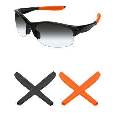 Imagem de Mryok — Meias de substituição para óculos de sol Oakley Commit SQ – Opções, Orange & Black, One Size