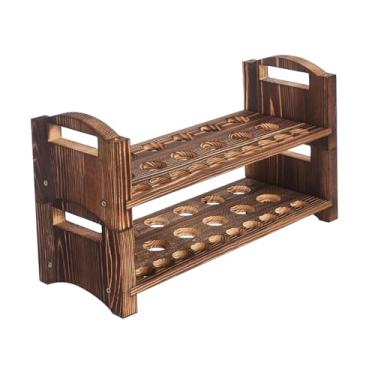 Imagem de Ｂｅｓｇａ Organizador de Ovos de Madeira Portátil Reutilizável e Empilhável, Bandeja de Armazenamento para Ovos, Suporte para, Geladeira e Restaurante, Dupla Camada