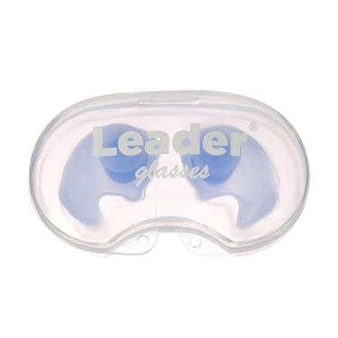 Imagem de Leader Glasses - Protetor de Ouvido em Silicone EP6 Azul Conforto, Vedação e Proteção Auditiva para Natação e Piscina