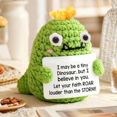 Imagem de Kit de animal de crochê fofo – decoração artesanal estilo girassol, arte artesanal, presente de decoração para festivais de Natal, aniversário para mulheres ou homens