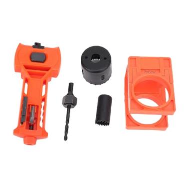 Imagem de Diydeg Kit de Instalação de Fechadura de Porta, Cinzelamento Preciso e Ferramenta de Encaixe de Trava de Porta Com Modelo de Guia e Serra de Furo de Fechadura de