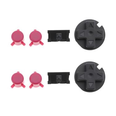 Imagem de SING F LTD 2 Sets Game Console Buttons Black Purple-Red Compatible with Game Boy Pocket