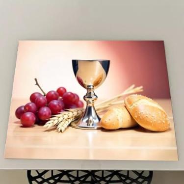 Imagem de Jogo Americano Natal Souplast Impermeável Lona Kit 4 6 8 10 ou 12 Unidades Mesa Posta (Pascoa ceia 11,8Peças)