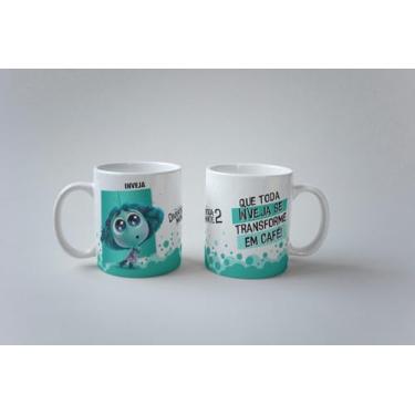 Imagem de Caneca Porcelana Xícara Divertidamente Todos Os Personagens (Inveja)