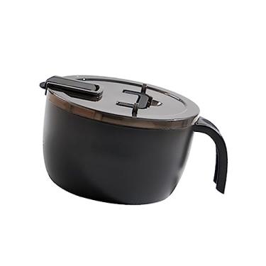 Imagem de GLOGLOW Tigela de Macarrão de Aço Inoxidável Com Tampa, Grande Capacidade, Isolada, à Prova de Calor, Inclui Pauzinhos, Garfo e Colher e Talheres (Preto)
